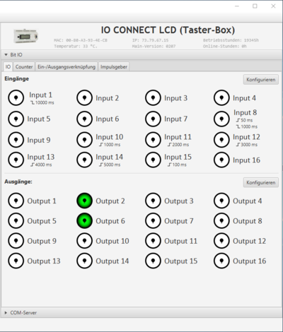 FORSIS IO CONNECT Server Details FORSIS IO CONNECT Server Details