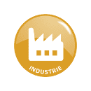 Industrie Symbol mit Rand